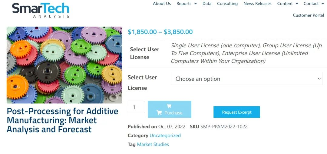 至2031年，3D打印后處理市場規模將達18億美元